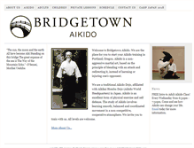 Tablet Screenshot of bridgetownaikido.com